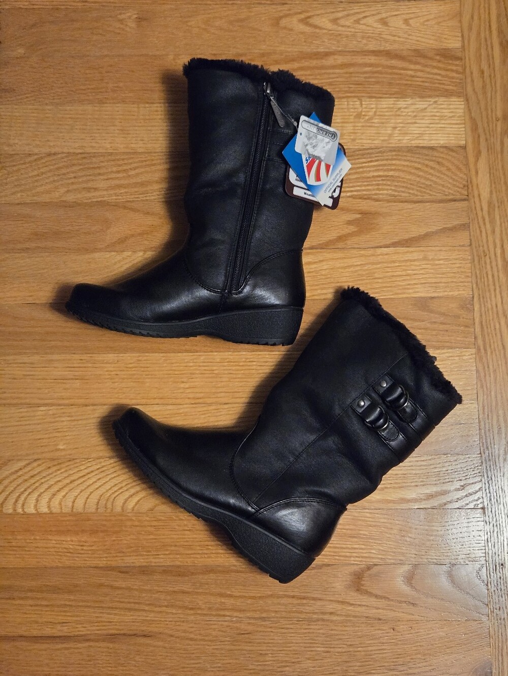 New With Tags Khombu Size 7 Black Snow Boots